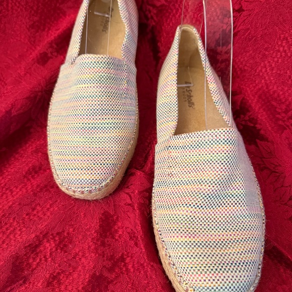 Dr. Scholl's Shoes - Dr. Scholl's Pastel Rainbow Woven Espadrille Slip-Ons Reposhing these cute shoes